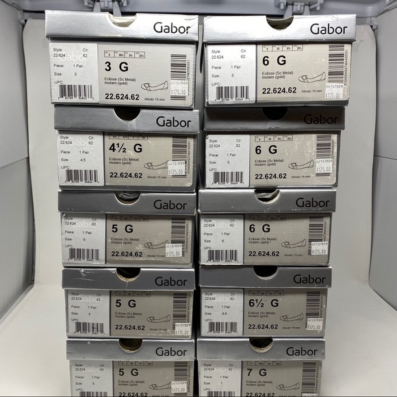 Gabor Gold metallic buckle ballet flats 22.624.62 - Picture 8 of 8